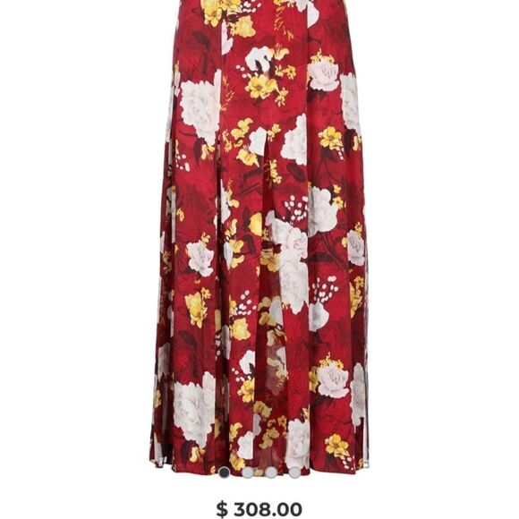 Alice + Olivia Athena Silk Maxi Pleated Skirt - Picture 7 of 11